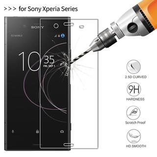 กระจกฟิล์มกันรอยหน้าจอ สำหรับ Sony Xperia XZ1 XZ2 XZ3 X Compact Premium XA XA1 XA2 Plus Ultra L1 L2 L3 Tempered Glass Screen Protector Film