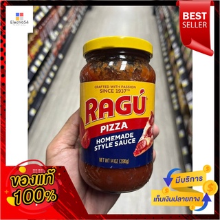 ซอสพิซซ่าสไตล์โฮมเมด (หน้าพิซซ่า) ตรารากู 396 กรัมHomemade Style Pizza Sauce (Pizza Topping) Ragu Brand 396 g.