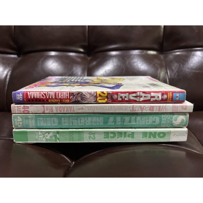 หน งส อการ ต นม อสอง สภาพไม ม ปก คราบน ำ Rave Gantz17 One Piece Wild Act1 Shopee Thailand