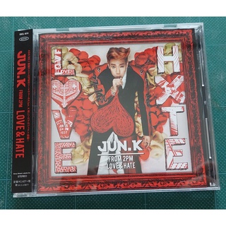 อัลบั้ม ญี่ปุ่น JUN.K 2PM - LOVE &amp; HATE Japanese Album เวอร์ Limited B พร้อมส่ง ของแท้ แกะแล้ว ไม่มีการ์ด KPOP CD