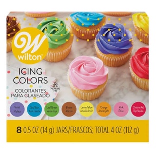 Wilton 8 icing color set สีผสมอาหารชุด8สี