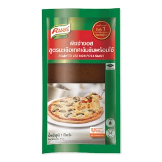 🔥remmoneded item!! Knor คนอร์ พิซซ่าซอส สูตรมะเขือเทศ รสเข้มข้น ขนาด 1กิโลกรัม/ถุง Tomato Sauce Pizza 1kg High quality อ