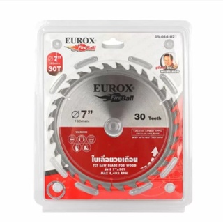 ใบเลื่อยวงเดือนตัดไม้ EUROX 7" X 30T