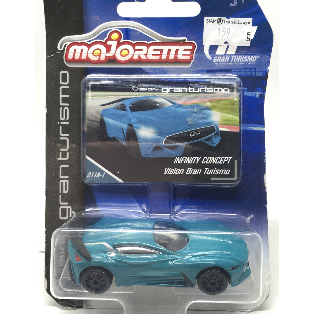 Majorette Infinity Concept Vision Gran Turismo - Green Color /Wheels D5SB /scale 1/66 (3 inches) Pac