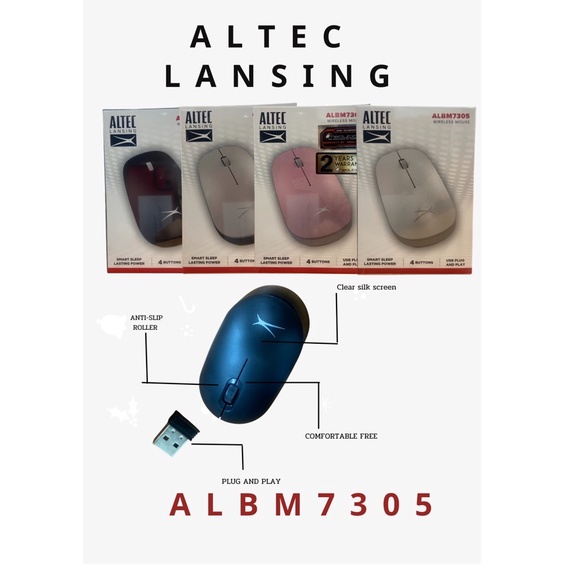 wireless mouse ALTEC Lansing รุ่น ALBM7305