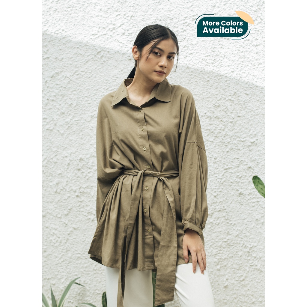 KEMEJA Ixora Demi Tunic - เสื้อเชิ้ตผู้หญิง