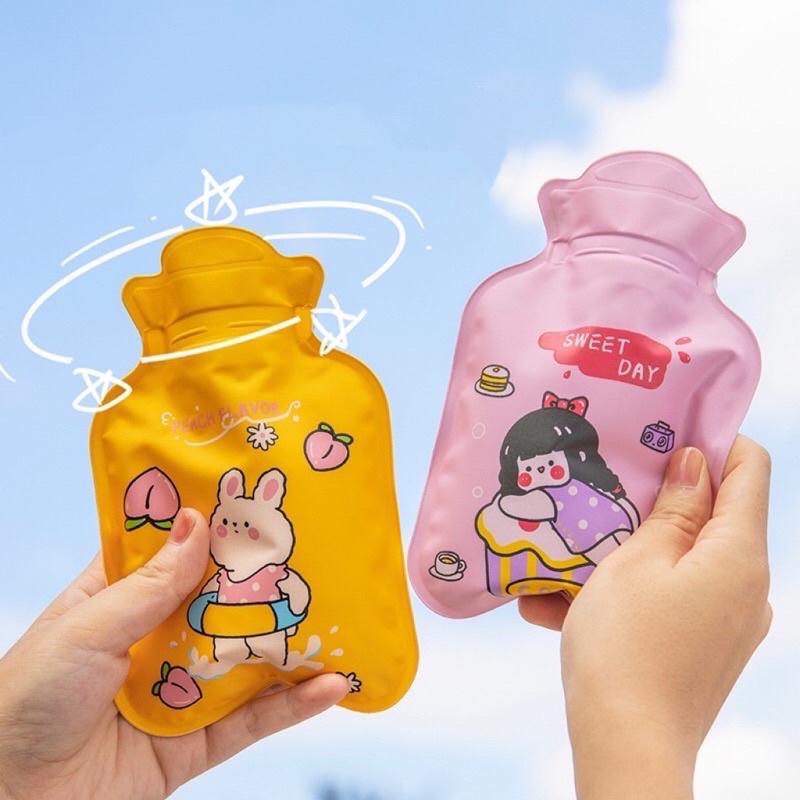[พร้อมส่ง]กระเป๋าน้ำร้อนน่ารัก กระเป๋าน้ำร้อน PVC ถุงน้ำร้อน ช่วยลดการปวดท้องประจำเดือน