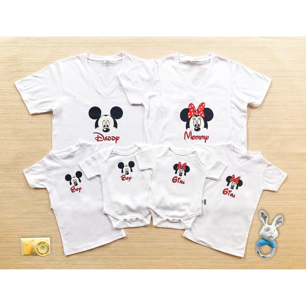 ❣️เสื้อครอบครัว❣️ HMF03 ผ้าคอตตอนแท้สกรีนลาย ผ้าใส่สบาย ไม่ร้อน