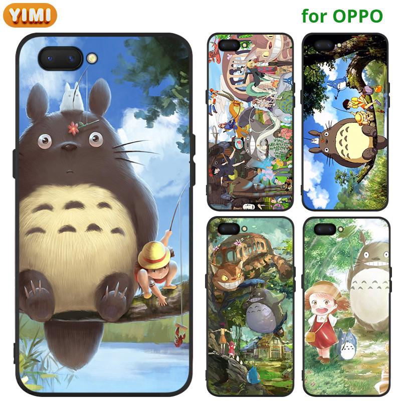 เคส OPPO A5 A9 A31 A12 A11K 2020 A5S A3S A7 F1S F5 F7 REALME C1 F9 F11 Pro มือถือสำหรับเคสโทรศัพท์มือถือพิมพ์ลาย Totoro สําหรับ