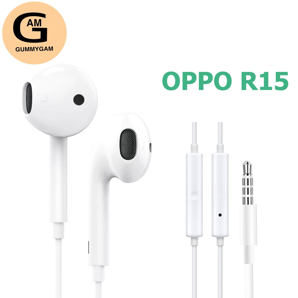 หูฟัง OPPO R15 ของแท้ ใช้กับช่องเสียบขนาด 3.5 mm ใช้ได้กับ OPPO ทุกรุ่น R9 R15 R11 R7 R9PLUS A57 A77 A3S รับประกัน 1 ปี