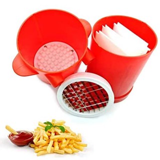 เครื่องทอดไมโครเวฟเครื่องหั่นมันฝรั่ง{Jiffy Fries Microwave Fries Machine Potato Slicer}