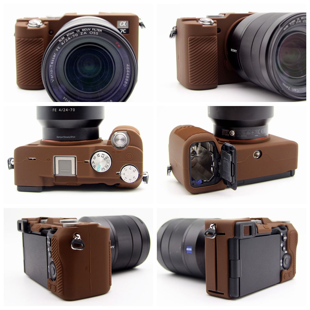 A7C เคสยางซิลิโคนกันรอยสําหรับ Sony Alpha 7C Ilce - 7C