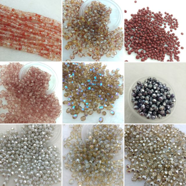 4MM CZECH FIRE POLISHED BEADS - 30 ชิ้น