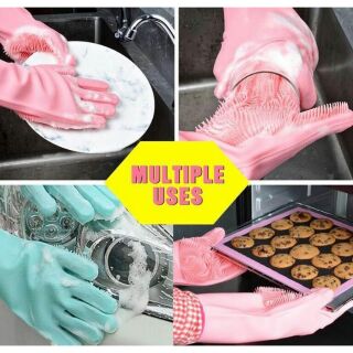 Magic Silicone Dishwashing Gloves ถุงมือซิลิโคนเอนกประสงค์