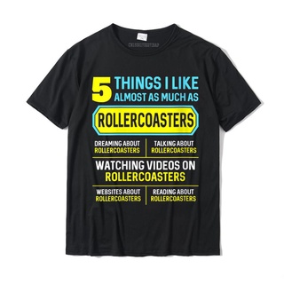 เสื้อยืดผ้าฝ้ายพิมพ์ลายขายดี เสื้อยืดคอกลม ผ้าฝ้าย พิมพ์ลาย Hobby Roller Coaster 5 Things แนวสตรีท ราคาถูก สําหรับผู้ชาย