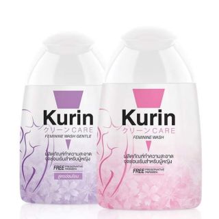 Kurin care feminine wash ph3.8 เจลทำความสะอาดจุดซ่อนเร้นสำหรับผู้หญิงสูตรบำรุงผิวขาว/สูตรอ่อนโยน(100 มล.)