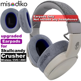 Misodiko แผ่นครอบหูฟังไร้สาย EVO แบบเปลี่ยน สําหรับ Skullcandy Crusher Wireless Crusher Crusher ANC