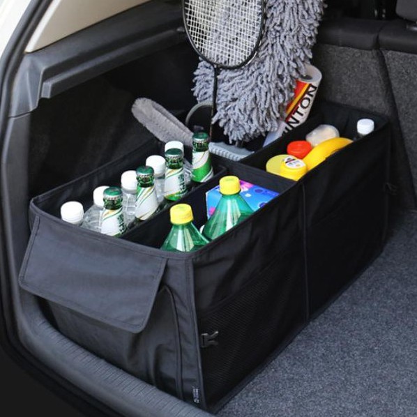 Carsun กระเป๋าเก็บของสําหรับท้ายรถ พับเก็บง่าย