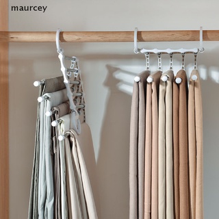 maurcey Multifunction Pant Rack towel Shelves Closet Adjustable Magic Trouser Hangers MC