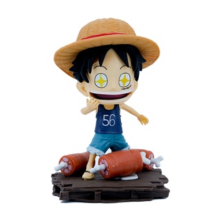 โมเดลตุ๊กตาฟิกเกอร์ Luffy หมวกฟาง สําหรับเด็ก