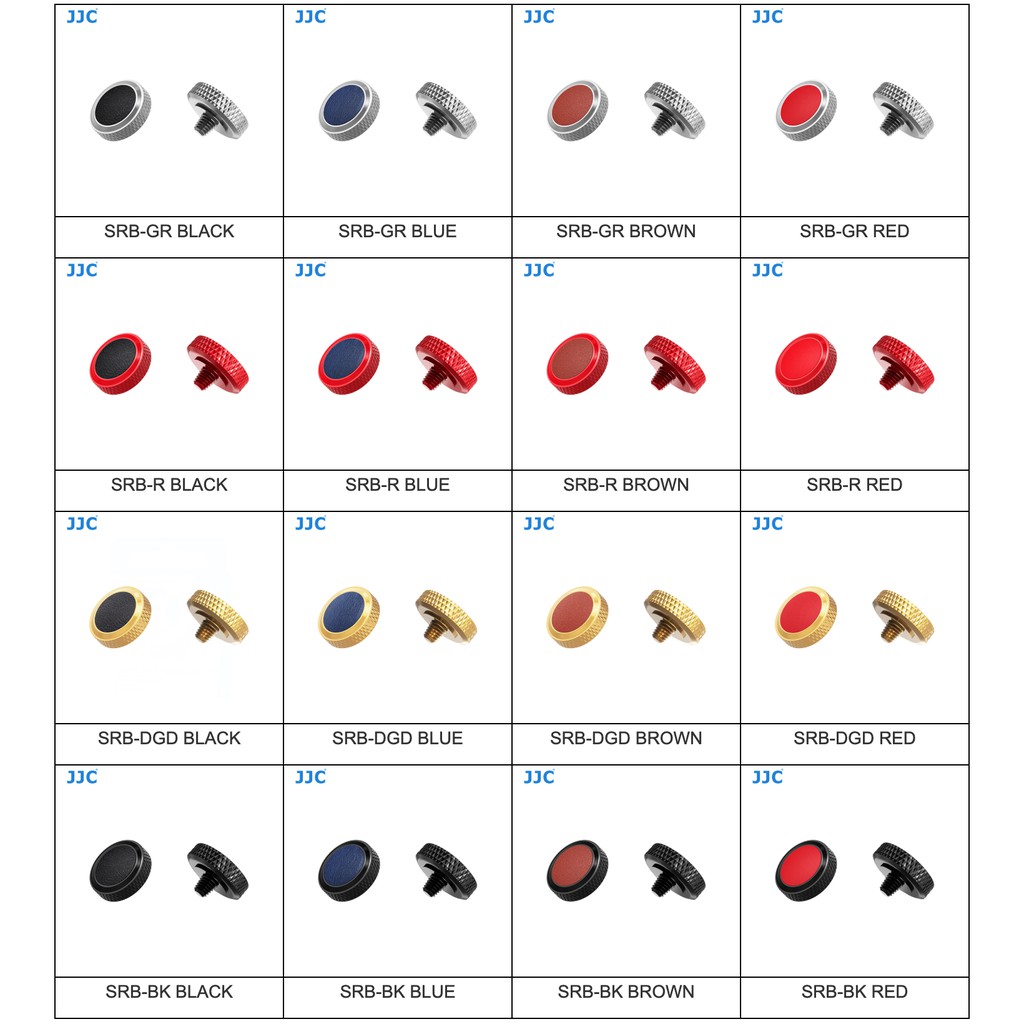 📌 ปุ่มชัตเตอร์ JJC 12mm มี16สีให้เลือก❗️ของแต่งกล้องพร้อมส่ง Soft release shutter button