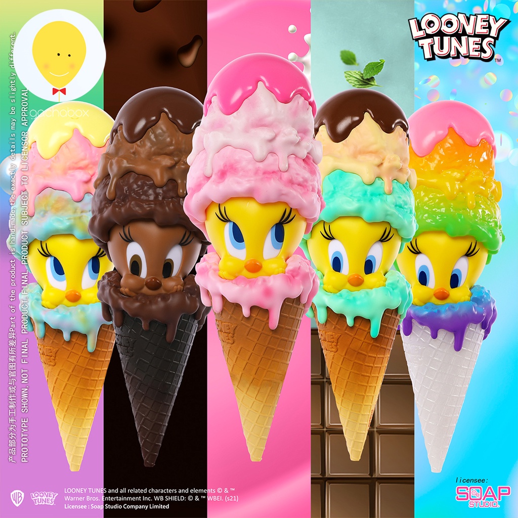 gachabox สุ่มสี! Looney Tunes Gelato Tweety Blind Box สุ่มสี by Soap Studio - ของแท้ พร้อมส่ง Collec