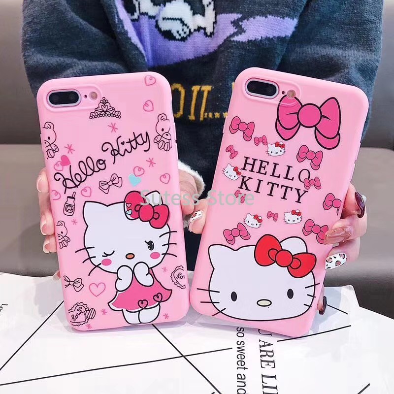 เคสโทรศัพท์นุ่ม สีชมพู ลายคิตตี้ สำหรับ OPPO R17 R15 Pro R9 R9s R11 Plus R11S