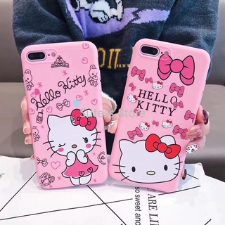 เคสโทรศัพท์มือถือลายการ์ตูนแมวสีชมพูสําหรับ Samsung J6 Plus J6 Prime J6 2018 J5 Prime J4 2018 J510 J5 2016 J5 Pro J530 J5 2015