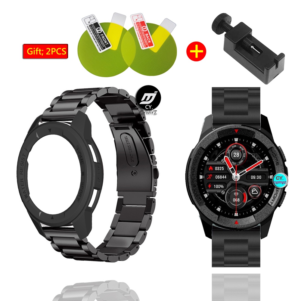 for Mibro Watch X1 สาย strap สายโลหะสแตนเลส สายรัดข้อมือกีฬา Mibro Watch X1 เคส เกราะป้องกัน Mibro Watch X1 ฟิล์ม