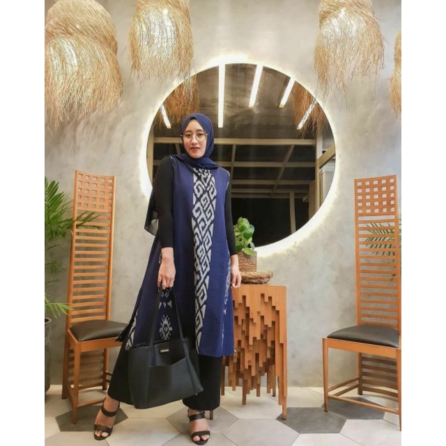 NAVY BLUE LONG TUNIC