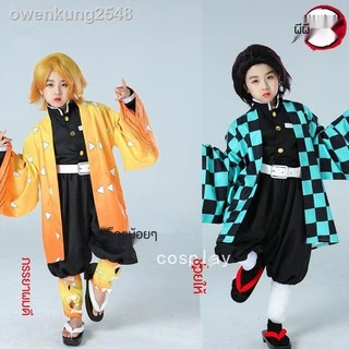 🔥พร้อมส่งในไทย ชุดคอสเพลย์ Kids Anime เสื้อดาบพิฆาตอสูร ชุดชิโนบุเด็ก Demon Slayer Cos เครื่องแต่งกาย Nidou Tanjiro