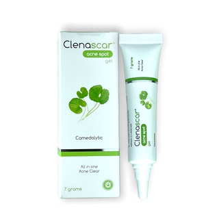 เจลแต้มสิว Clenascar Acne Spot เจลแต้มสิว Clenascar Acne Spot Gel 7G คลีนาสการ์ แอคเน่ สปอต เจล 1หลอด ไม่มีสารสเตียรอยด์