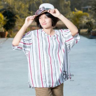 RED with Black Line Shirt (Oversize)