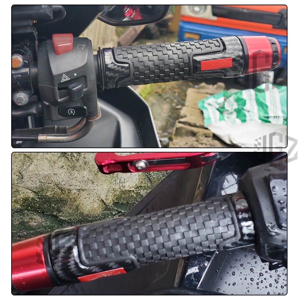 22mm ปลอกแฮนด์มือจับยาง คาร์บอนไฟเบอร์ สําหรับรถจักรยานยนต์ HONDA CMX Rebel 500 300 1100 CMX300 CMX500 2017-2020 2021 ราคา ถูกที่สุด โปรบีเคเค