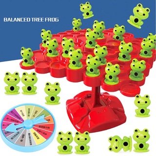 Frog Balance Tree Board Game Toy Home School Balance Board Game Montessori Math Toy Parent-child Interaction Tabletop Game Toys Kids