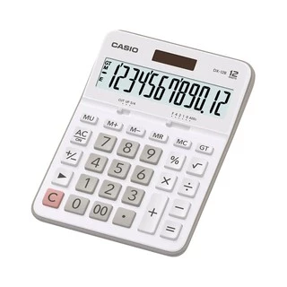 Casio Calculator เครื่องคิดเลข คาสิโอ รุ่น DX-12B-WE แบบตั้งโต๊ะ คุ้มค่า 12 หลัก สีขาว