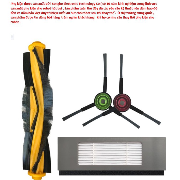 ชุดอุปกรณ์เสริมทดแทนสําหรับเครื่องดูดฝุ่นหุ่นยนต์ Ecovacs DEEBOT T9, Ecovacs DEEBOT T8, Ecovacs DEEB