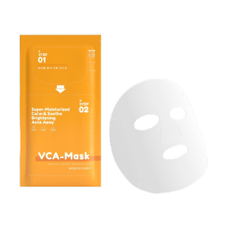 VIKKASKINCARE VCA MASK 2 STEP นำเข้าจากประเทศเกาหลี มาส์กสูตรพิเศษที่แยกบรรจุเซรั่มเข้มข้น เพื่อคงความสดใหม่ของสารสกัด