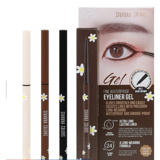 ⚡FLASH SALE⚡♡พร้อมส่ง์พร้อ​มส่ง ของแท้​ อินไลเนอร์ อายไลเนอร์เจล ดินเขียนขอบตา SIVANNA COLORS WATERPROOF EYELINER :HF772