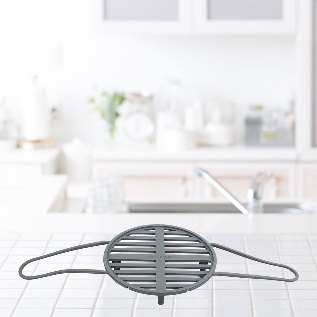 Instant Pot Long Handled Silicone Trivet, Fits 5, 6 or 8Qt Models ขาตั้งสามขานึ่งของแท้ USA Import F
