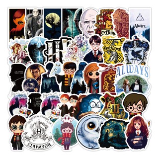 Y&amp;P| สติ๊กเกอร์ Harry Potter การ์ตูนกราฟฟิตี้ชุดสติ๊กเกอร์กันน้, 50 แผ่น/ชุด