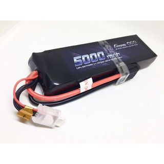 แบตลิโพยี่ห้อ Gens ace 5000mAh 11.1V 50C 3S1P Lipo With TRX Plug