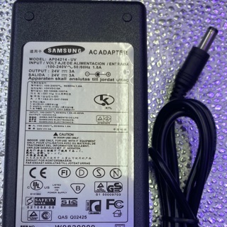 อะแดปเตอร์ 24V. 3A. แจ๊ค5.5x2.1x2.5