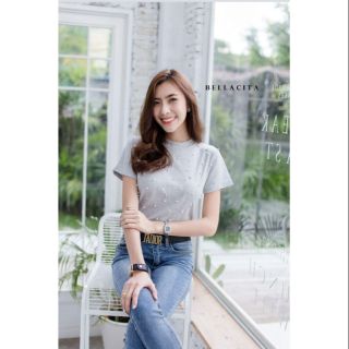 New!!เสื้อคอปีน สีเทา