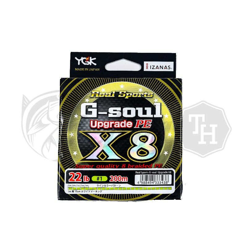 สาย PE YGK G-SOUL UPGRADE PE X8 1.5(30lb) ม้วน 150 เมตร