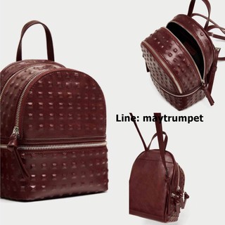 ZARA EMBOSSED STUDS MINI BACKPACK