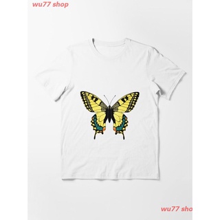 เสื้อคู่ New Butterfly Essential T-Shirt เสื้อยืดพิมพ์ลาย ดผ้าเด้ง คอกลม cotton แฟชั่น sale Unisex