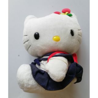 มือ2,ตุ๊กตาผ้า Hello Kitty คิตตี้ใส่ชุดนักเรียน ของสะสมจากแมคโดนัลด์