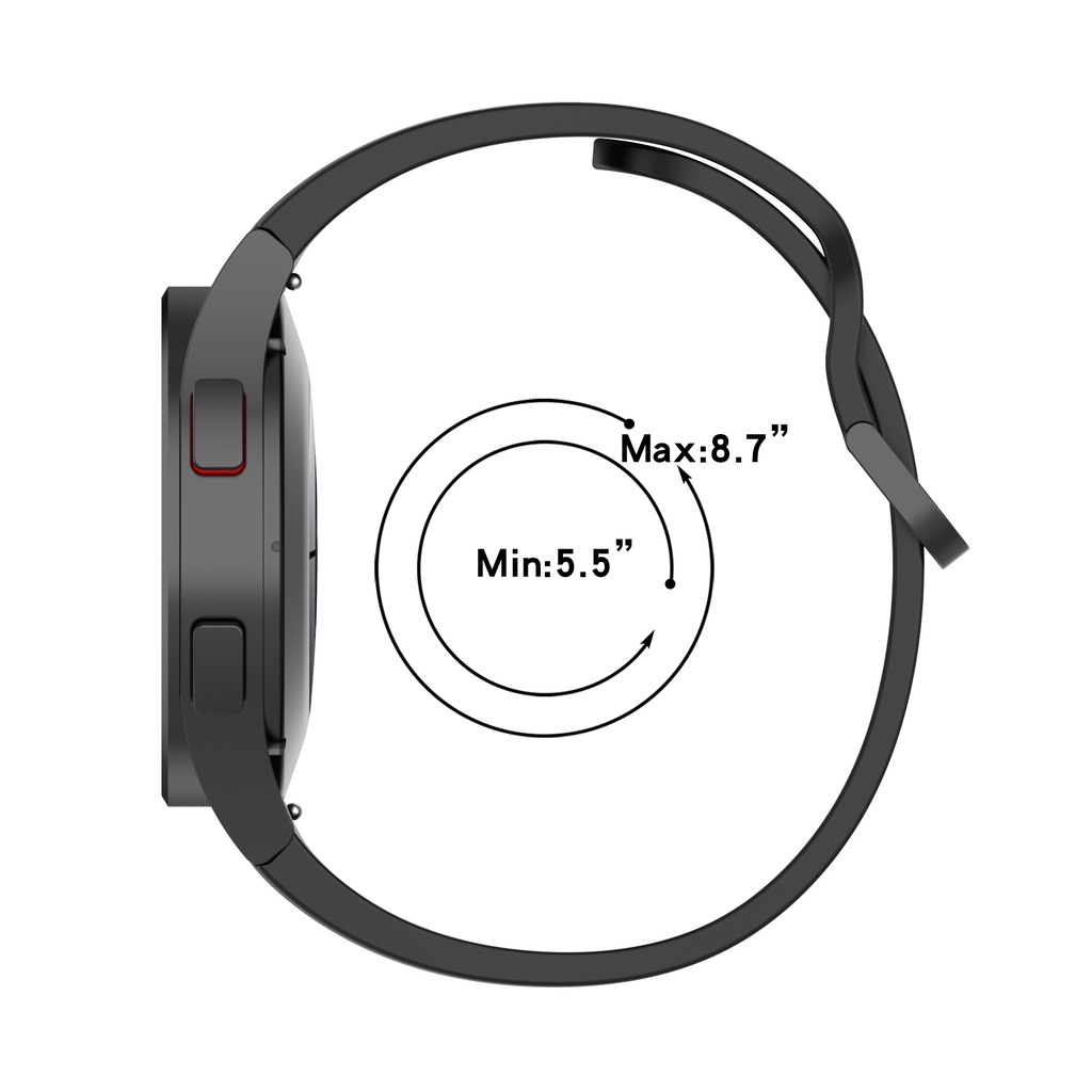 สายซิลิโคนสําหรับ Samsung galaxy watch 7 6 5 4 FE Watch7 Watch5 Pro Watch6 watch4 classic 42 มม.46 มม.40 มม.44 มม.43 มม.47 มม.นาฬิกาสร้อยข้อมือกีฬา