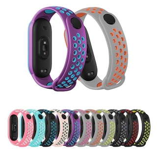 สายนาฬิกาข้อมือซิลิโคน 12 สีสําหรับ Xiaomi Mi Band 5